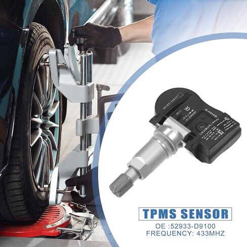 X AUTOHAUX 4 قطعة 52933-D9100 نظام مراقبة ضغط الإطارات الاستشعار مستشعر تساوي ضغط الإطارات 433 ميجا هرتز لكيا كادينزا 3.3L 2017-2020 لكيا سبورتاج 2.0L 2.4L 2017-2022 in Saudi Arabia