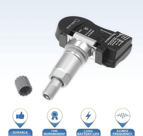 X AUTOHAUX 4 قطعة 52933-D9100 نظام مراقبة ضغط الإطارات الاستشعار مستشعر تساوي ضغط الإطارات 433 ميجا هرتز لكيا كادينزا 3.3L 2017-2020 لكيا سبورتاج 2.0L 2.4L 2017-2022 in Saudi Arabia