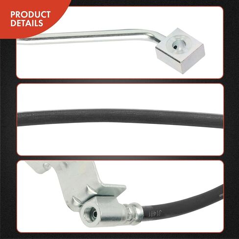 خرطوم هيدروليكي للفرامل الجانبية الخلفية A-Premium متوافق مع موديلات مختارة من Ford وLincoln وMercury - Explorer 2002-2005، Aviator 2003-2005، Mountaineer 2002-2005 - استبدال # 1L2Z2282AB (عبوة من قطعتين) in Saudi Arabia