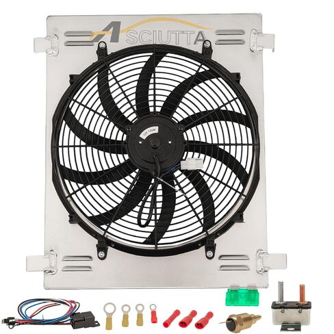 Aluminum Shroud Fan Relay Fits for 1932 Ford Model BB 3.3L 3278CC 200Cu. in. l4 Gas L-Head Naturally Aspirated with 16" Fan in Saudi Arabia