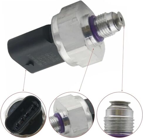 A/C Pressure Switch Sensor, Air Con Pressure Sensor, for Q5 FY 2017, for Q7 2016-2017 Car Air Conditioning Pressure Sensor Switch 4M0959603 4M0959603E 4M0959603C PWS51473 in Saudi Arabia