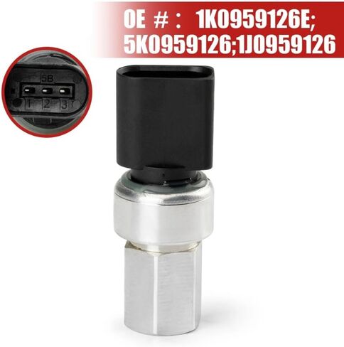 A/C Pressure Switch Sensor, for VW, for EOS 2006 2007 2008 2009 2010 2011 1K0959126E 5K0959126 1J0959126 A/C Pressure Switch in Saudi Arabia