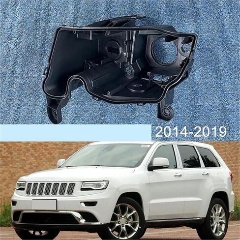 Compatible For Grand Cherokee 2014-2019 Headlight Base Headlamp House Car Rear Base Auto Headlight Back House(Left and Right) in Saudi Arabia