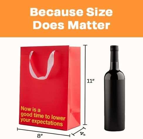 MilkToast Brands Funny Snarky Colored Gift Bag Set, 5 Pieces, Inappropriate Snarky Birthday Gift Wrapping in Kuwait