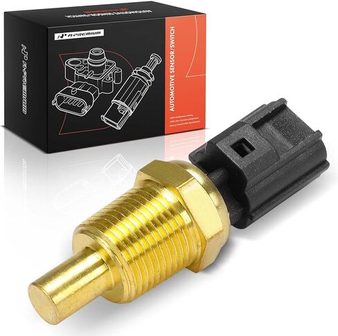 A-Premium Engine Coolant Temperature Sensor [2 Pins] Compatible with Jeep, Dodge, Chrysler, Mitsubishi & Plymouth Models - Grand Cherokee Caravan, Wrangler, Ram 1500, Town & Country, Eclipse, Breeze in Saudi Arabia