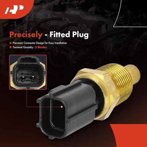 A-Premium Engine Coolant Temperature Sensor [2 Pins] Compatible with Jeep, Dodge, Chrysler, Mitsubishi & Plymouth Models - Grand Cherokee Caravan, Wrangler, Ram 1500, Town & Country, Eclipse, Breeze in Saudi Arabia