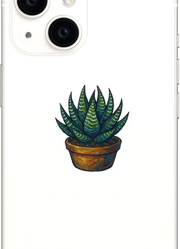 (3 Pack) Post-Impressionist Gogh Style Haworthia Succulent Sticker (2.75" x 3.25") in Saudi Arabia