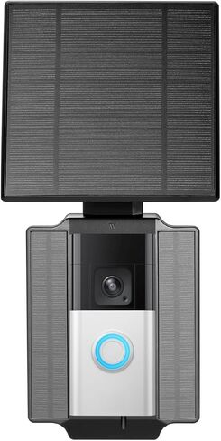 شاحن طاقة شمسية عالمي من Wasserstein متوافق مع جرس باب البطارية الدائري (إصدار 2024)/Pro/Plus/4/3/3 Plus/الجيل الثاني (إصدار 2020) وجرس باب فيديو لاسلكي من Wyze Pro - شاحن لوحة شمسية 2.5 وات in Kuwait