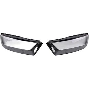 Car Headlight Cover Compatible For Audi Q7 2016 2017 2018 2019 Lens Replace Lampshade Left/Right Side Transparent Shell in Saudi Arabia
