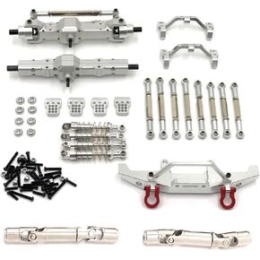 WPL C14 C24 C24-1 Metal Front and Rear Axle Chassis Link Rod Pull Rod Mount Shock Absorber Set 1/16 RC Car Upgrade Parts ﻿(Red) in Saudi Arabia