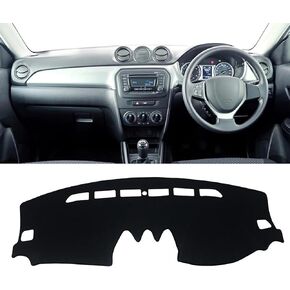 Dashboard Cover Dash Mat for Suzuki Vitara LY 2015 2016 2017 2018 2019 2020 2021 2022,Sun Shade Pad Carpet Center Console Light-Proof Mat Anti-Glare Accessories,RHD-A/Black in Saudi Arabia