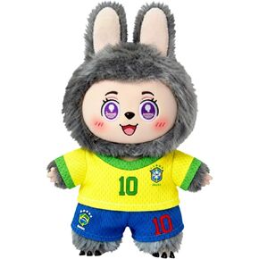 Doll Clothing Set (Doll Not Included) - Cute Shorts + T-Shirt, Fits 15-17cm Dolls, with Argentina World Cup Elements, Creates Unique Style Outfit Accessories Set in Saudi Arabia