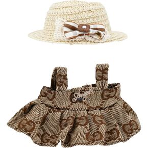 Clothes for LABUBU Dolls – 2-Piece Set (Hat & Dress), Clothes Set for 17cm Lububu, Cute and Fashionable Doll Outfit Accessories for Boys and Girls (No Doll)_27 in Saudi Arabia