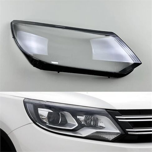 Car Accessories Headlight Cover Headlamp Shell Transparent Lampshade Case Lens Compatible For VW Tiguan 2013-2017(Right) in Saudi Arabia