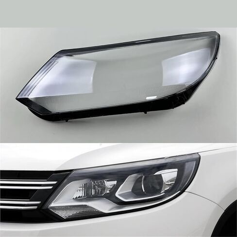 Car Accessories Headlight Cover Headlamp Shell Transparent Lampshade Case Lens Compatible For VW Tiguan 2013-2017(Right) in Saudi Arabia