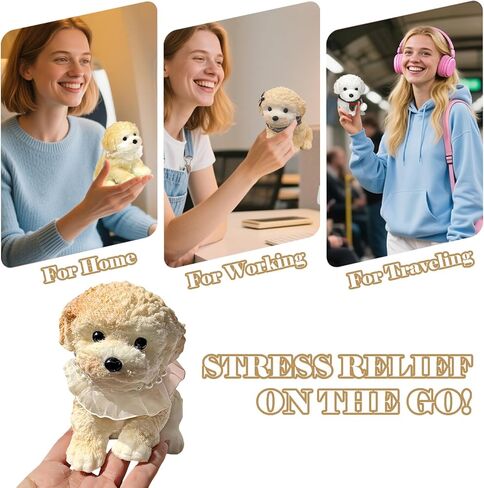 Big taba Squishy Dog, Cute Squishy Dog Stress Relief Toy for Adult/Kids, Handmade Soft Teddy Dog Design, Perfect Squeeze Toys Gift for Relaxation and Fun(Cream Color) in Saudi Arabia