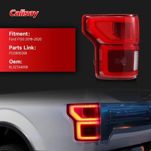 مصابيح خلفية LED متوافقة مع Ford F150 2018-2020 مع أضواء الفرامل الخلفية للبقع العمياء تحل محل OEM KL3Z13404B، JL3Z13404C، JL3Z13404F، KL3Z13404A (الوحدة غير متضمنة) الجانب الأيمن in Saudi Arabia