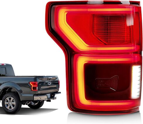 مصابيح خلفية LED متوافقة مع Ford F150 2018-2020 مع أضواء الفرامل الخلفية للبقع العمياء تحل محل OEM KL3Z13404B، JL3Z13404C، JL3Z13404F، KL3Z13404A (الوحدة غير متضمنة) الجانب الأيمن in Saudi Arabia