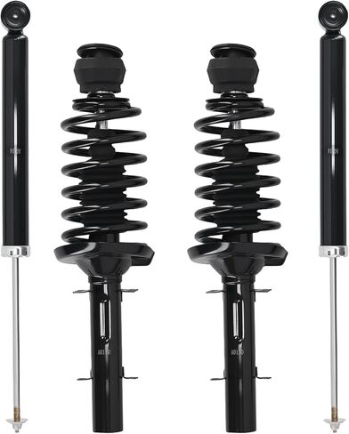 maXpeedingrods Front Strut & Rear Shock for VW Beetle Golf Jetta 1998-2006 Golf Jetta City 2007-2009, Suspension Complete Shock Absorber Strut w/Coil Spring 171525 171525 SR4052 5984 in Saudi Arabia