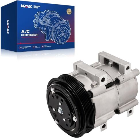 KAX Air Conditioner AC Compressor with Clutch, 98332 replacement for Ford Explorer 2011 2012 2013 2014 2015, Police Interceptor Utility 2013-2015 3.7L in Saudi Arabia