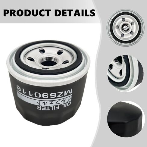 فلتر زيت MZ690116 مناسب لمحرك Mitsubishi 1984-2017 Lancer Galant Outlander (عبوتان) in Kuwait