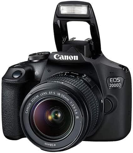 Canon EOS 2000D (Rebel T7) DSLR Camera + 18-55mm III Kit (Renewed) in Saudi Arabia