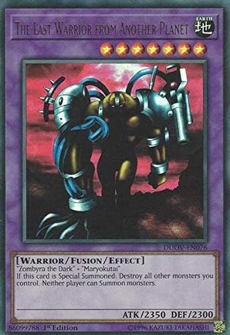 The Last Warrior from Another Planet - DUOV-EN076 - Ultra Rare - 1st Edition in Saudi Arabia