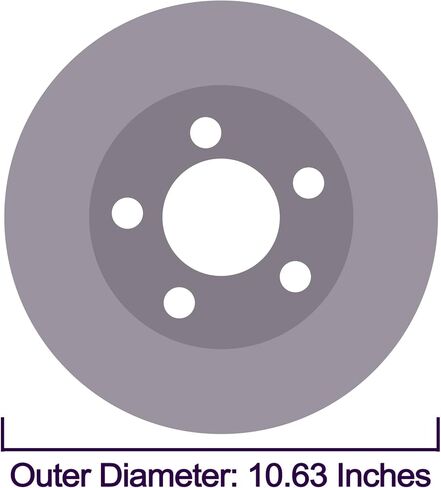 Rear Brake Rotors Replacement for 2011 2012 2013 Chevrolet Impala, 2014 2015 2016 Chevy Impala Limited, 2005-2009 Buick Allure Lacrosse, 2004-2008 Pontiac Grand Prix Disc Brakes, 55085 in Saudi Arabia