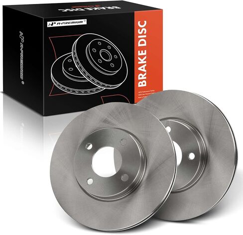 A-Premium 10.16 inch (258mm) Front Vented Disc Brake Rotors Compatible with Select Nissan Models - Versa 2020-2023, Kicks 2018-2023, 2-PC Set in Saudi Arabia