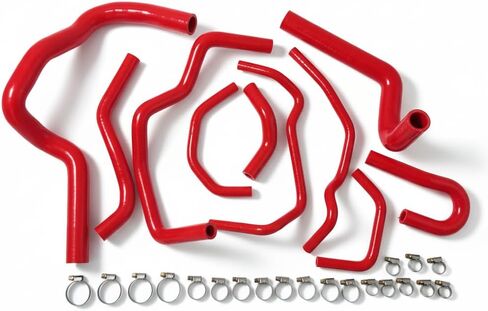 10Pcs Red Hoses For 1997-2001 Honda CR-V MK1 RD1 B20 2.0L Silicone Radiator Hose Kit With Clamps Cooling Coolant Pipe Tube Hoses 1997 1998 1999 2000 2001 in Saudi Arabia