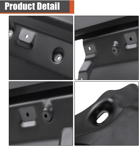 labwork 3 Pieces Black Paintable Steel Front Bumper with Fog Light Hole without Park Sensor Hole Replacement for Sierra 1500 2016-2018 23381975 in Saudi Arabia
