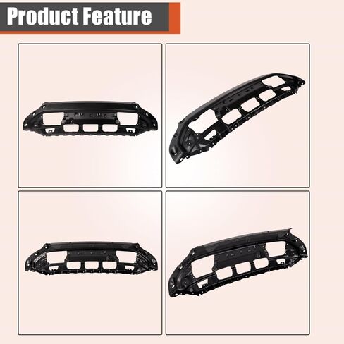 labwork 3 Pieces Black Paintable Steel Front Bumper with Fog Light Hole without Park Sensor Hole Replacement for Sierra 1500 2016-2018 23381975 in Saudi Arabia