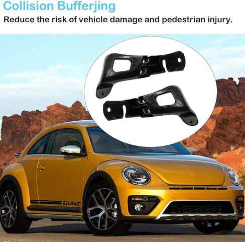 TTCR-II Compatible with 2012-2019 Volkswagen Beetle Front Bumper Bracket Left and Right Side, 2 PCs for 2012-2019 VW Beetle Front Bumper Cover Holder Mounting Bracket 5C5807773 5C5807774 in Saudi Arabia