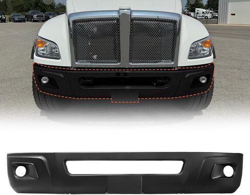 Black Bumper Fits Kenworth T480 Front Bumper No Fog Lamp Holes OE Replacement T480 Semi Trucks (no fog lamp hole) in Saudi Arabia