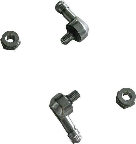 Forged Alloy Angled Valve Stem with Pre-Applied Threadlocker Nut, 0.453in (11.3mm) Size, Orange in Saudi Arabia