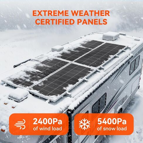 RICH SOLAR 200 وات 12 فولت 18BB خلية أحادية البلورية لوحة شمسية من النوع N، وحدة شمسية عالية الكفاءة لمقطورة RV، تخييم بحرية خارج الشبكة in Kuwait