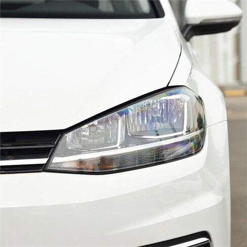 Compatible For VW Golf 7.5 MK7.5 GTI GTR 2018 2019 2020 Car Headlight Lens Cover Head Light Lamp Shell Headlight Glass Cover(A Piar) in Saudi Arabia
