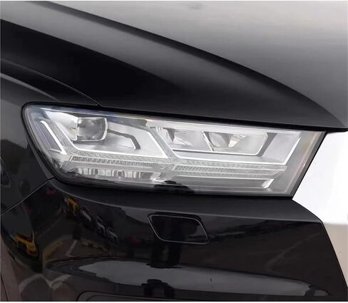 Car Headlight Cover Compatible For Audi Q7 2016 2017 2018 2019 Lens Replace Lampshade Left/Right Side Transparent Shell in Saudi Arabia