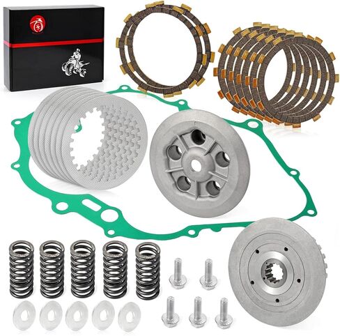 4PT-16371-00-00 Clutch Kit & Center Inner Hub & Outer Pressure Plate & Heavy Duty Springs Gasket For Yamaha Raptor 660R YFM660R 2001-2005 in Saudi Arabia