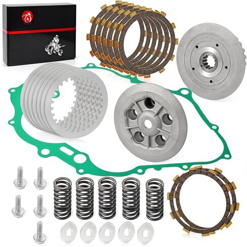 4PT-16371-00-00 Clutch Kit & Center Inner Hub & Outer Pressure Plate & Heavy Duty Springs Gasket For Yamaha Raptor 660R YFM660R 2001-2005 in Saudi Arabia
