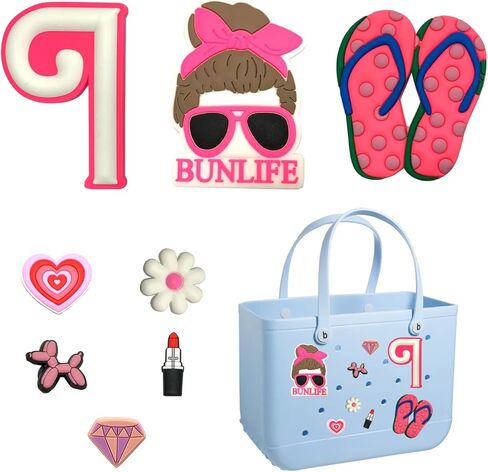 Letter Charms for Bogg Bag, Beach Bogg Bag Accessories Inserts, Bogg Bag Initial Charms with A-Z, Bogg Bag Attachments in Saudi Arabia
