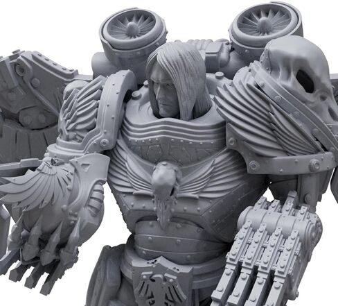 تخصيص Corvus Corax Primarch من Raven Guard مخصص من W40k Chaos spacemarines مقياس رسمي مصغر ثلاثي الأبعاد من الراتنج in Saudi Arabia