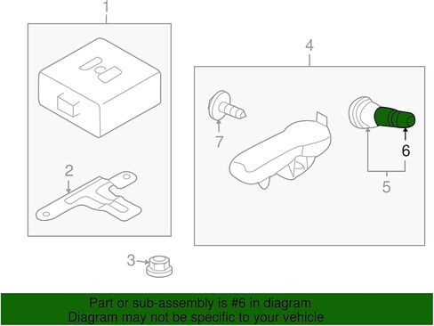 غطاء صمام TPMS أصلي 28193AG001 من سوبارو، عبوة واحدة in Saudi Arabia