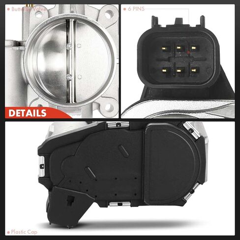 A-Premium Electronic Throttle Body Compatible with Chevrolet Impala 08-09, Colorado & GMC Canyon & Buick Allure, LaCrosse & Pontiac Grand Prix & Hummer, 3.7L 5.3L, Replace# 12694877, 12631016 in Saudi Arabia