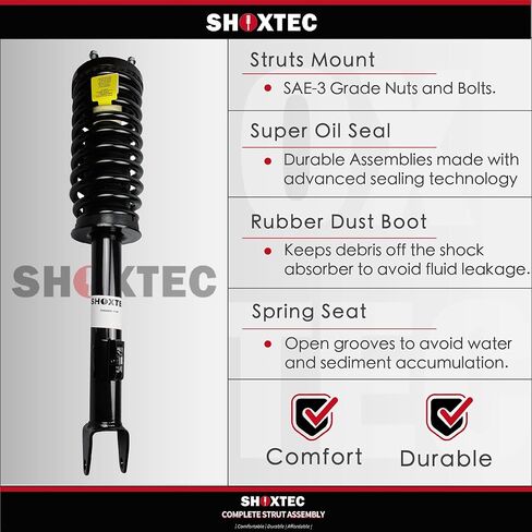استبدال الدعامات الكاملة للزوج الخلفي من Shoxtec لـ 2005-2010 Scion TC لفائف الربيع ممتص الصدمات Repl. الجزء رقم 1345471L 1345471R in Kuwait