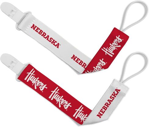 BabyFanatic Pacifier Clip 2-Pack - NFL New England Patriots - Officially Licensed Baby Apparel in Saudi Arabia