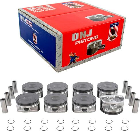 مجموعة المكبس DNJ P4224 القياسية لـ 2010-2022 Ford E-350 Super Duty، E-450 Super Duty، F-150 6.2L V8 16V SOHC 6210cc in Saudi Arabia