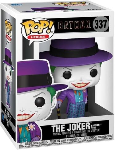 Funko Pop Heroes: Batman 1989-The Joker with Hat - (Styles May Vary) - DC Comics - Collectable Vinyl Figure - Gift Idea - Official Merchandise - Toys for Kids & Adults - Superheroes Fans in Saudi Arabia
