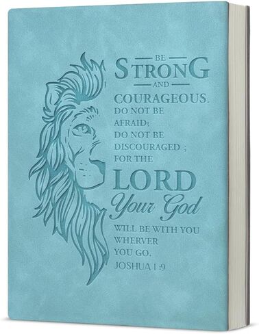 Christian Notebook Journal Bible Verse Joshua 1:9 Be Strong and Courageous Scripture Writing Notebook Religious Gifts for Women Men in Saudi Arabia