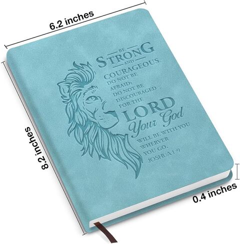 Christian Notebook Journal Bible Verse Joshua 1:9 Be Strong and Courageous Scripture Writing Notebook Religious Gifts for Women Men in Saudi Arabia